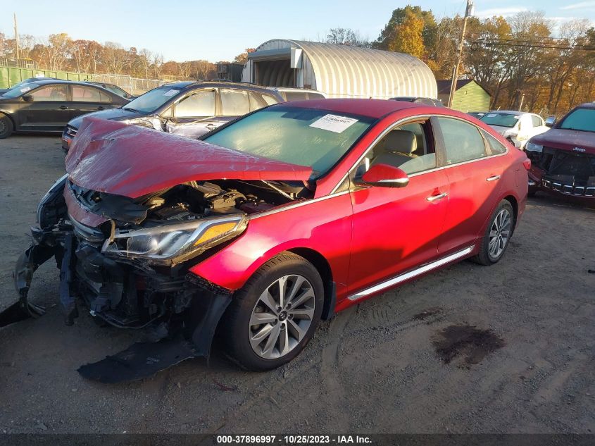 2015 HYUNDAI SONATA 2.4L SPORT - 5NPE34AF4FH144783