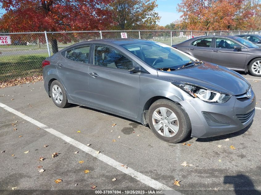 2016 HYUNDAI ELANTRA SE - KMHDH4AE9GU645871