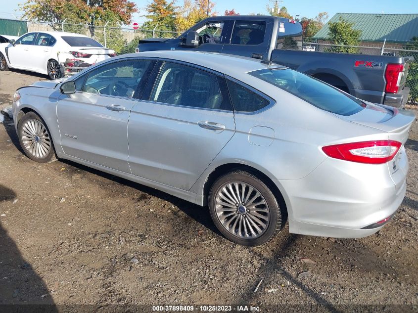2014 FORD FUSION HYBRID TITANIUM - 3FA6P0RU3ER373705