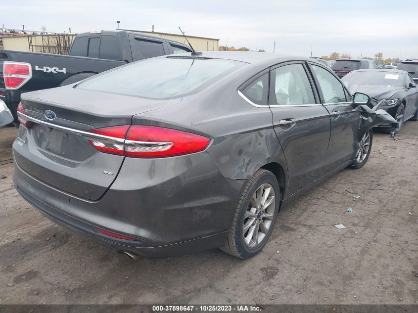 2017 FORD FUSION SE - 3FA6P0H70HR348745