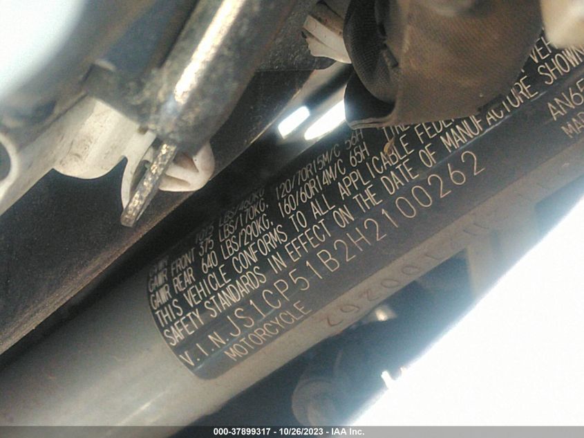 2017 SUZUKI AN650 A - JS1CP51B2H2100262