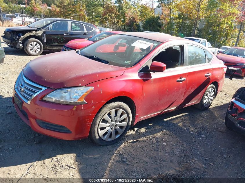 2014 NISSAN SENTRA S/FE+ S/SV/FE+ SV/SR/SL - 3N1AB7AP1EY256098