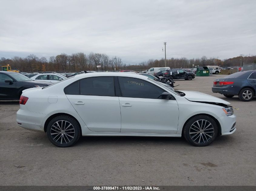 2016 VOLKSWAGEN JETTA SEDAN 1.8T SPORT - 3VWD17AJ0GM278321