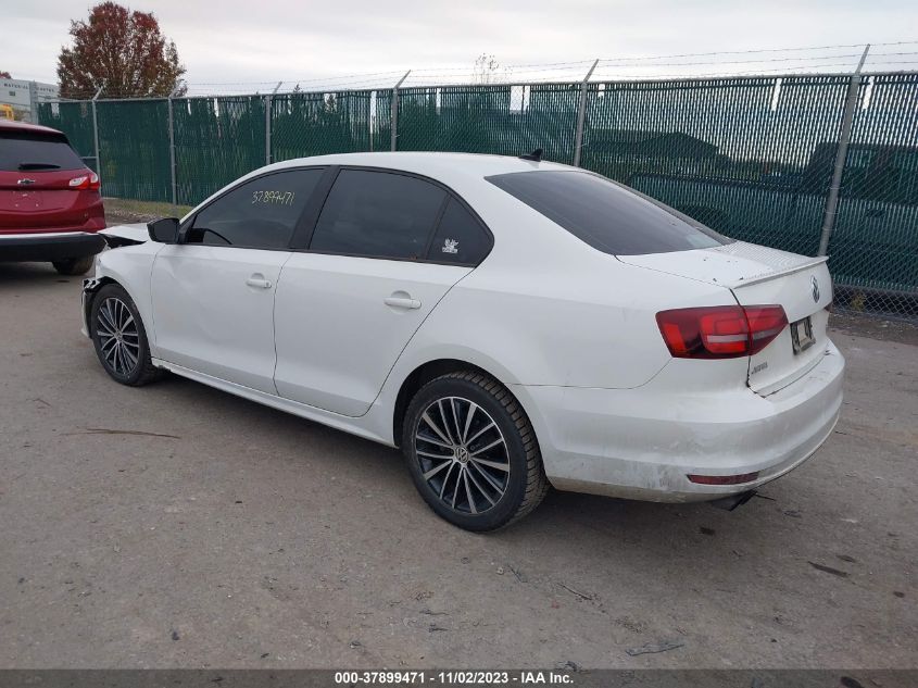 2016 VOLKSWAGEN JETTA SEDAN 1.8T SPORT - 3VWD17AJ0GM278321