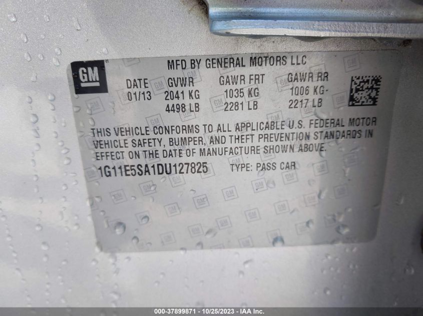 2013 CHEVROLET MALIBU LT - 1G11E5SA1DU127825