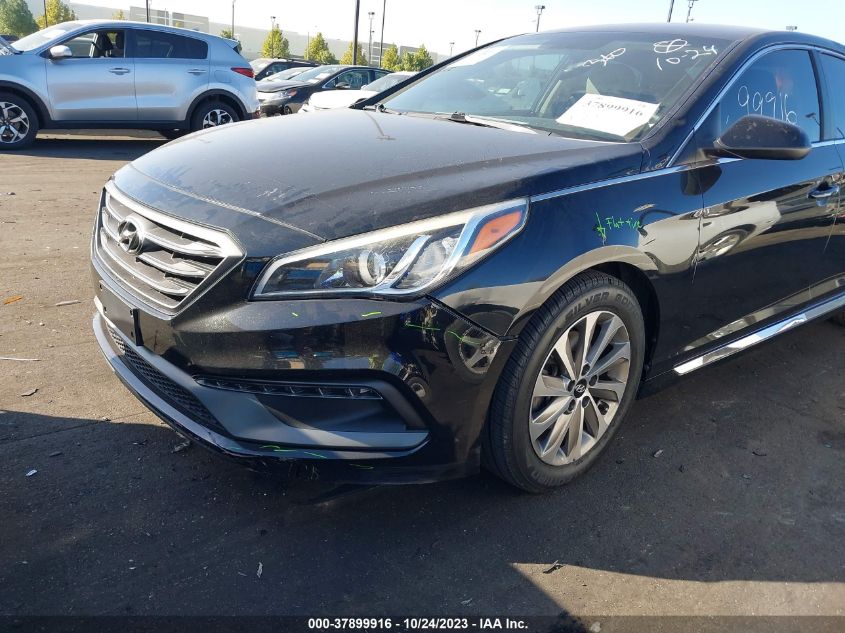 2016 HYUNDAI SONATA 2.4L SPORT - 5NPE34AFXGH401723