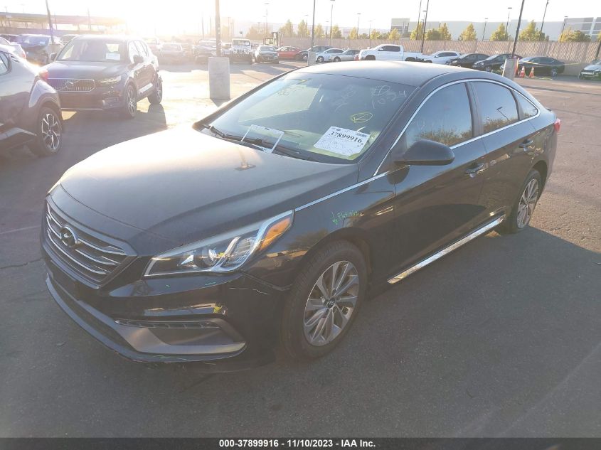 2016 HYUNDAI SONATA 2.4L SPORT - 5NPE34AFXGH401723