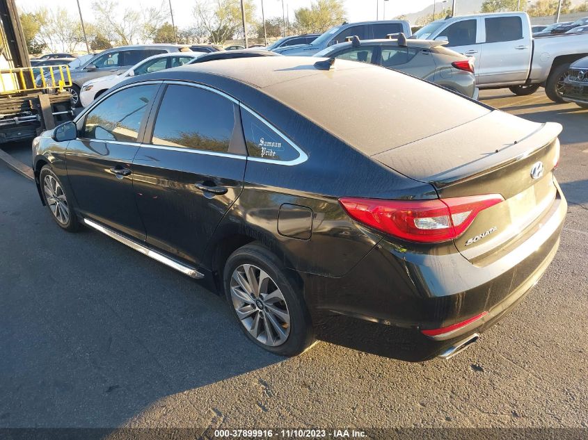 2016 HYUNDAI SONATA 2.4L SPORT - 5NPE34AFXGH401723