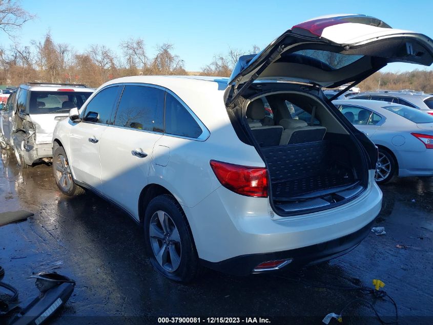 2016 ACURA MDX - 5FRYD3H29GB018845