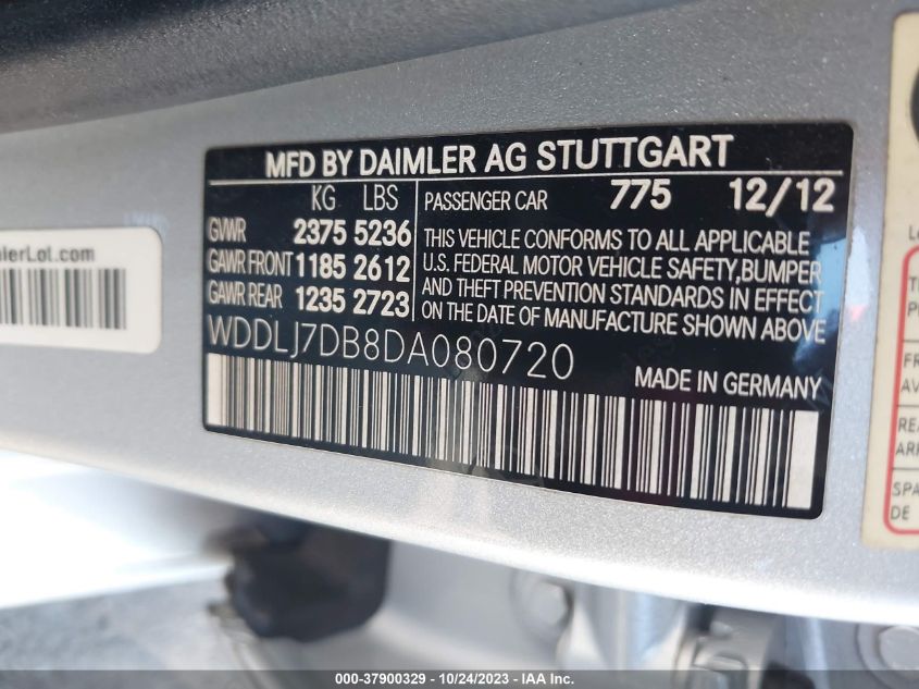2013 MERCEDES-BENZ CLS 550 WDDLJ7DB8DA080720