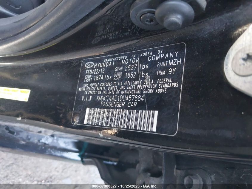 2013 HYUNDAI ACCENT GLS - KMHCT4AE1DU457884