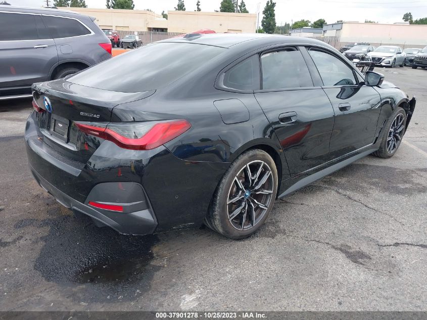 2022 BMW I4 EDRIVE40 WBY73AW03NFM94618