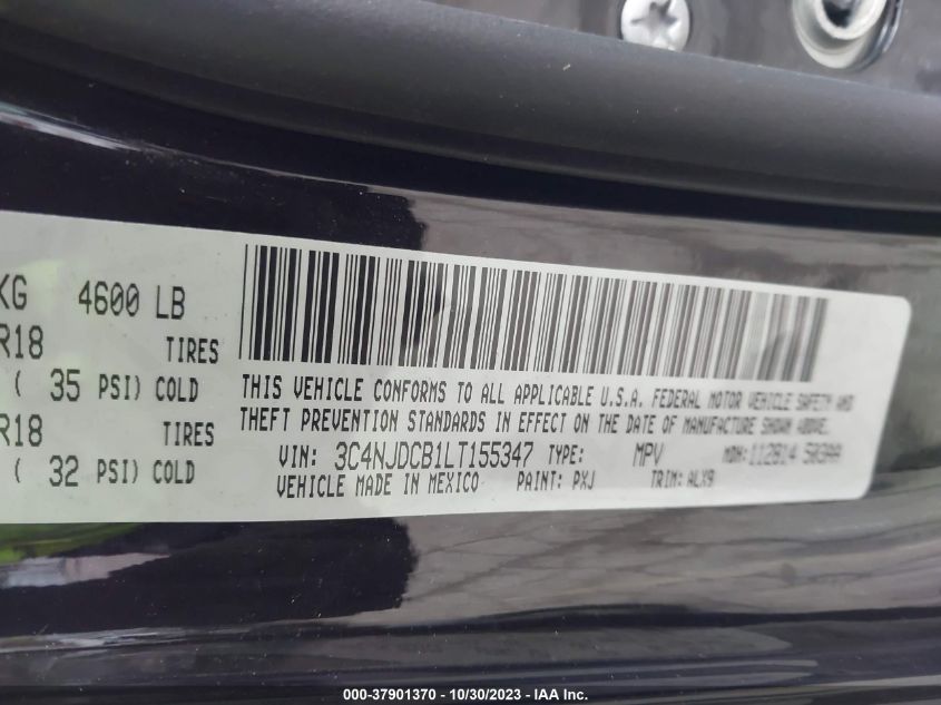2020 JEEP COMPASS LIMITED - 3C4NJDCB1LT155347