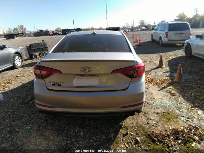 2015 HYUNDAI SONATA 2.4L SE - 5NPE24AF7FH157143