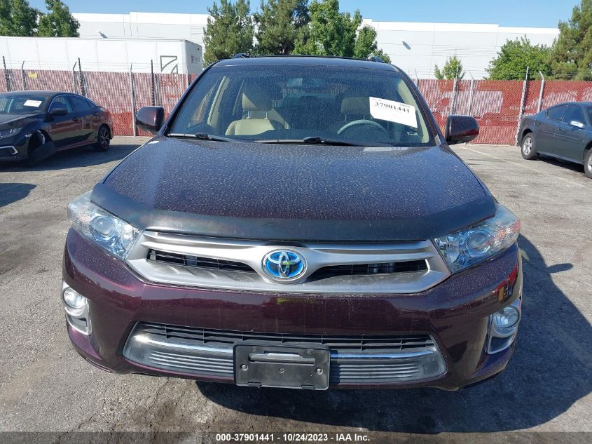 2013 TOYOTA HIGHLANDER HYBRID LIMITED JTEDC3EH8D2018101