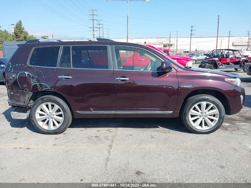 2013 TOYOTA HIGHLANDER HYBRID LIMITED JTEDC3EH8D2018101