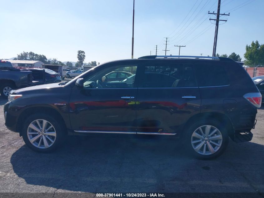 2013 TOYOTA HIGHLANDER HYBRID LIMITED JTEDC3EH8D2018101