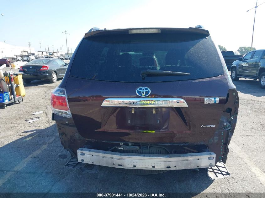2013 TOYOTA HIGHLANDER HYBRID LIMITED JTEDC3EH8D2018101