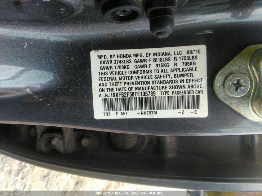 2015 HONDA CIVIC SEDAN LX - 19XFB2F58FE105789