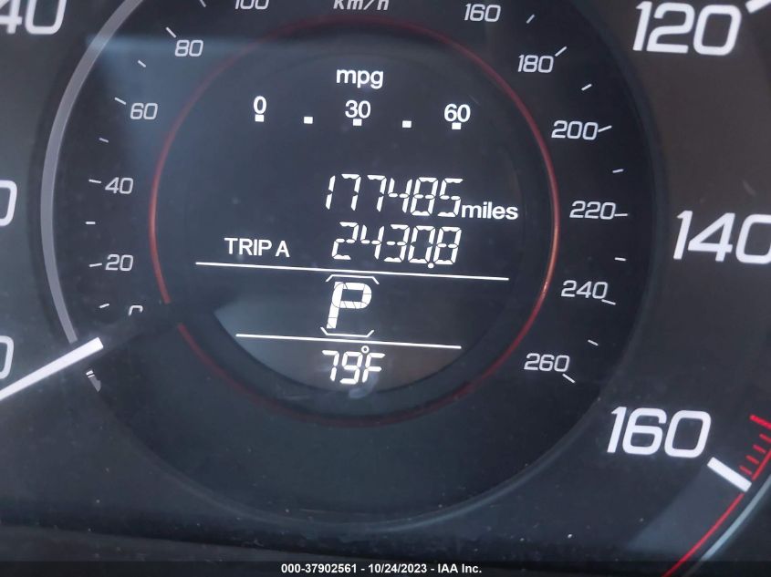 2013 HONDA ACCORD CPE EX-L 1HGCT2B86DA001660