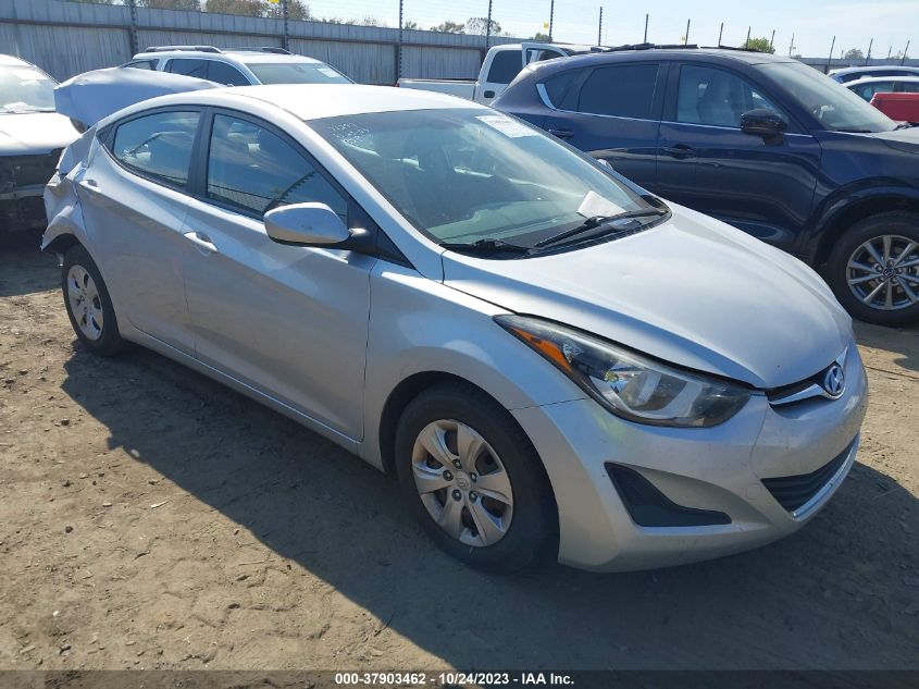 2016 HYUNDAI ELANTRA SE - KMHDH4AE1GU516958