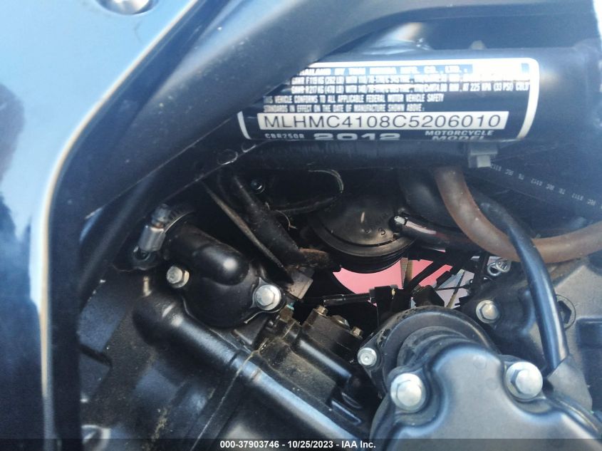 2012 HONDA CBR250 R MLHMC4108C5206010
