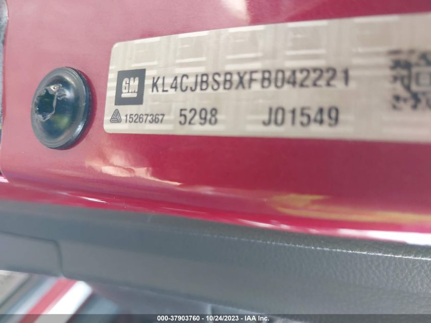 2015 BUICK ENCORE CONVENIENCE - KL4CJBSBXFB042221