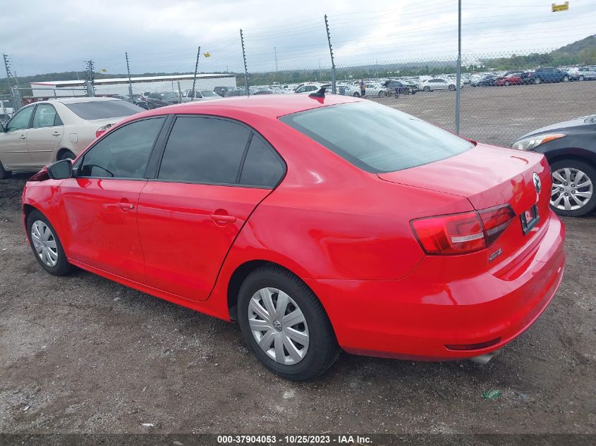 2015 VOLKSWAGEN JETTA 2.0L S - 3VW2K7AJ2FM407162