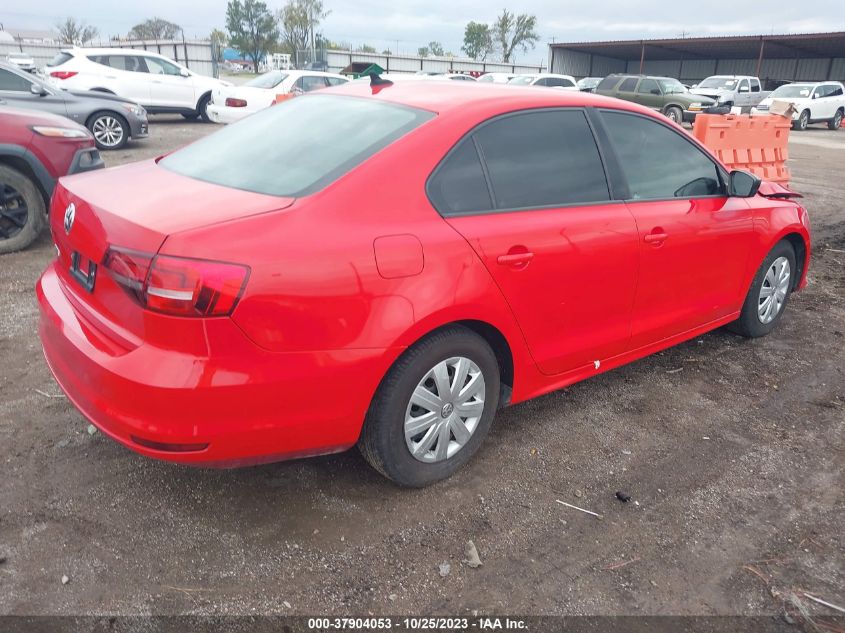 2015 VOLKSWAGEN JETTA 2.0L S - 3VW2K7AJ2FM407162