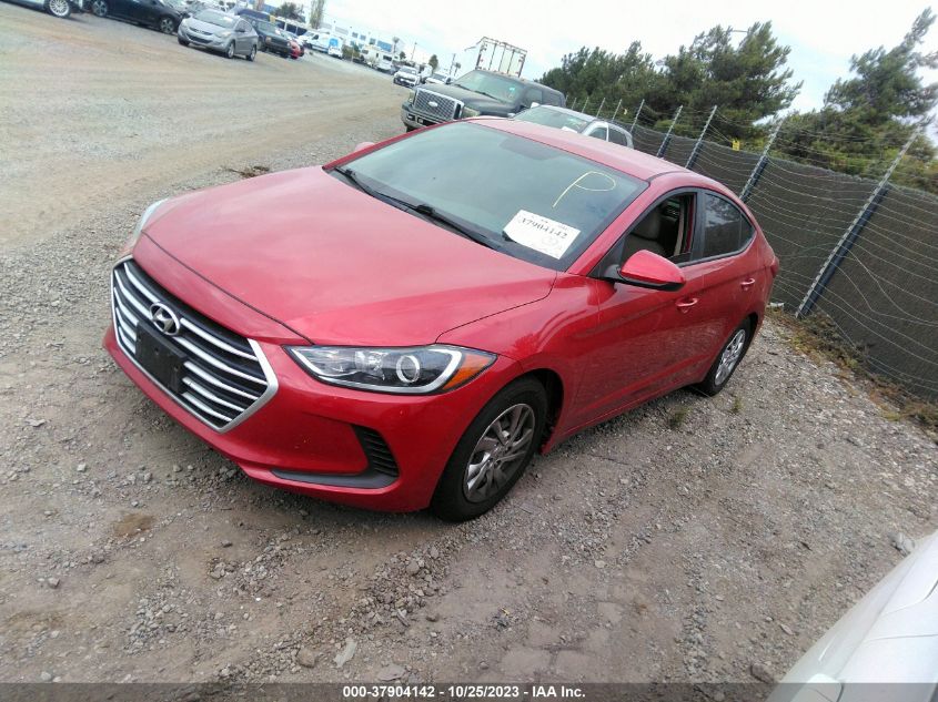 2017 HYUNDAI ELANTRA SE - 5NPD74LF7HH164221