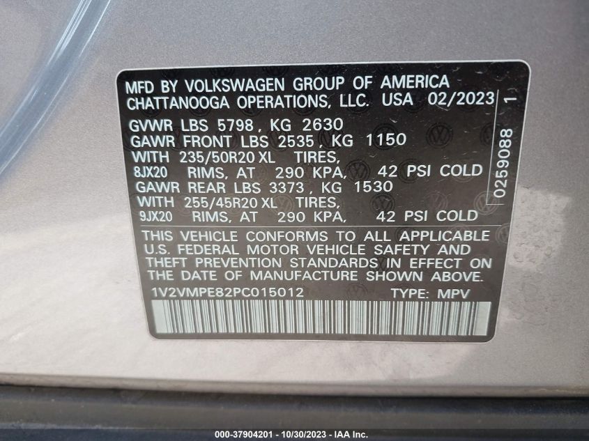2023 VOLKSWAGEN ID.4 PRO 1V2VMPE82PC015012