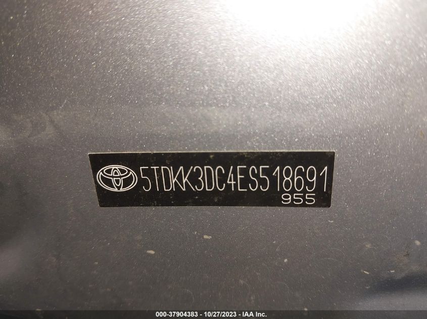 2014 TOYOTA SIENNA LE - 5TDKK3DC4ES518691