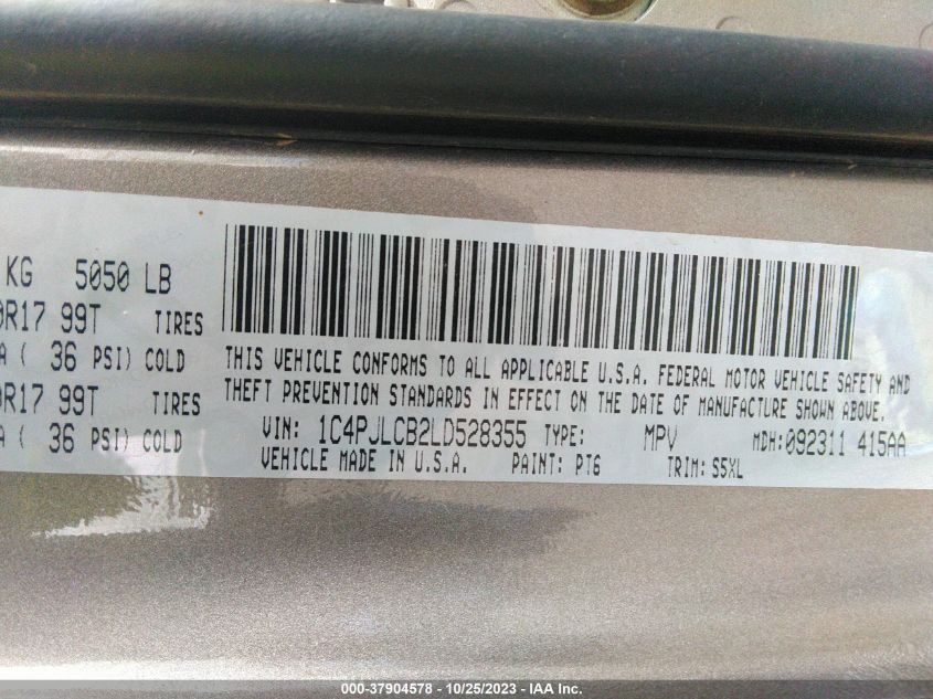 2020 JEEP CHEROKEE LATITUDE - 1C4PJLCB2LD528355