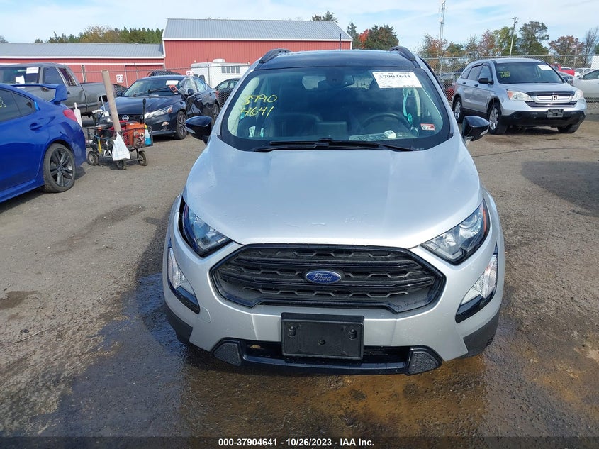 VIN MAJ6S3JL4MC437900 2021 FORD ECOSPORT SES