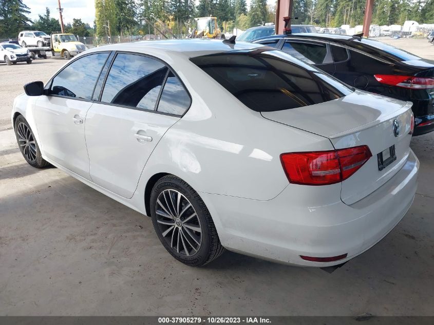 2015 VOLKSWAGEN JETTA SEDAN 1.8T SPORT 3VWD17AJ5FM223183