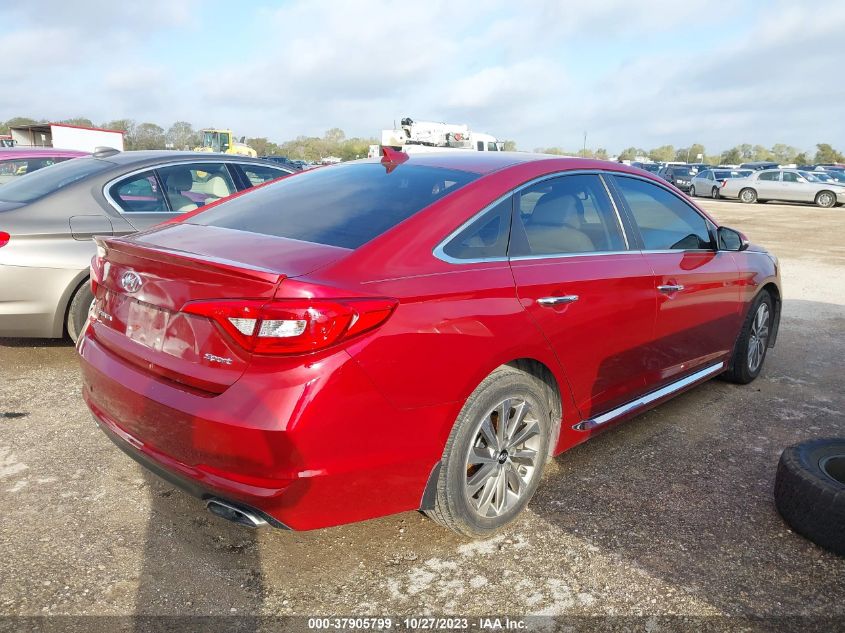 2015 HYUNDAI SONATA 2.4L SPORT - 5NPE34AF8FH248385