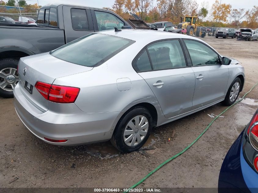 2015 VOLKSWAGEN JETTA SEDAN 2.0L S W/TECHNOLOGY - 3VW2K7AJ0FM278712