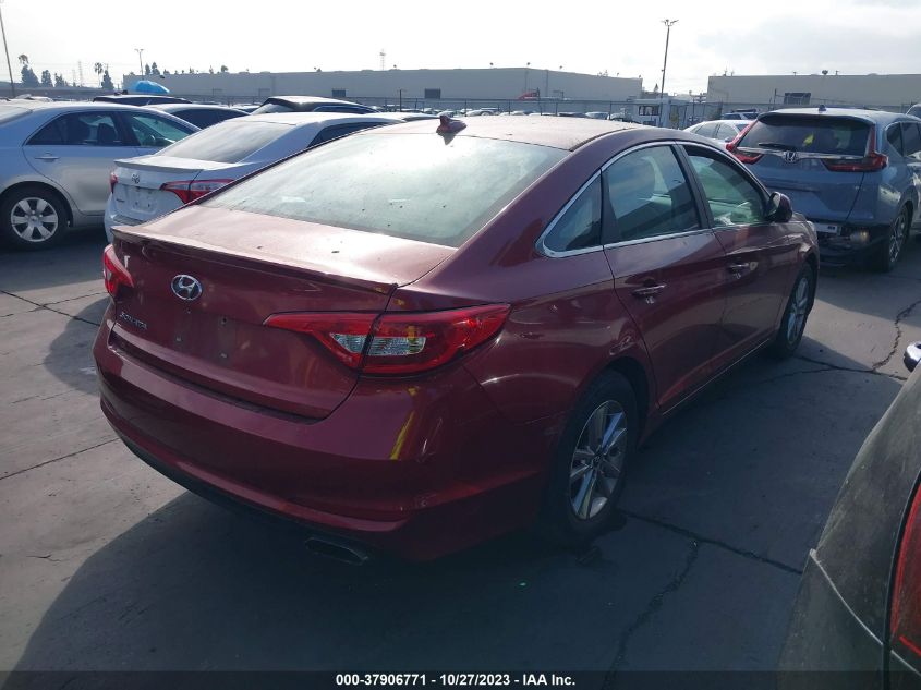 2016 HYUNDAI SONATA SE - 5NPE24AFXGH360562