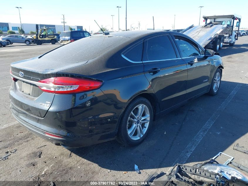 2018 FORD FUSION HYBRID SE - 3FA6P0LU2JR232661