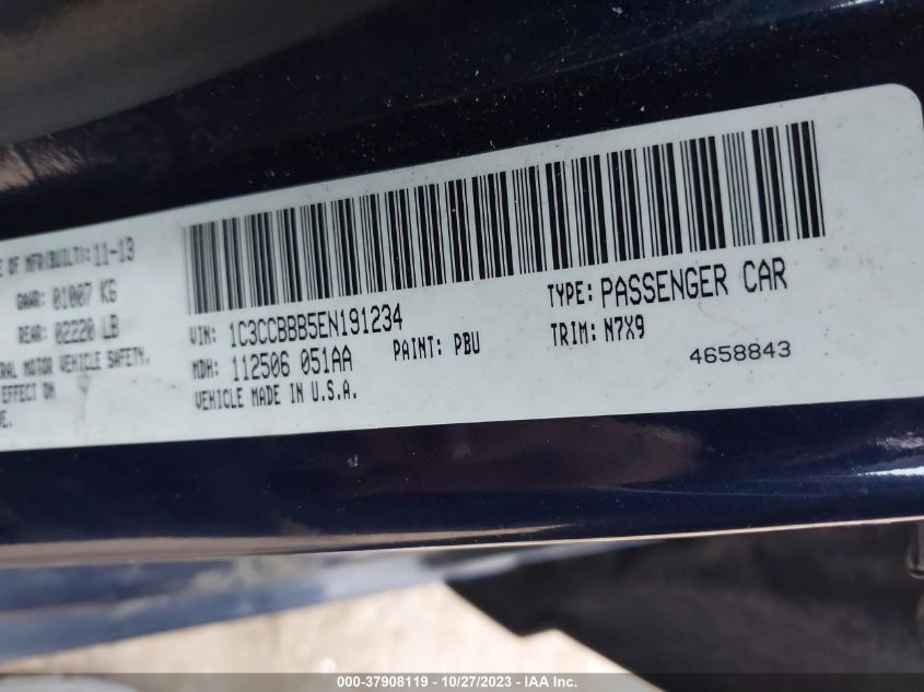 2014 CHRYSLER 200 TOURING - 1C3CCBBB5EN191234