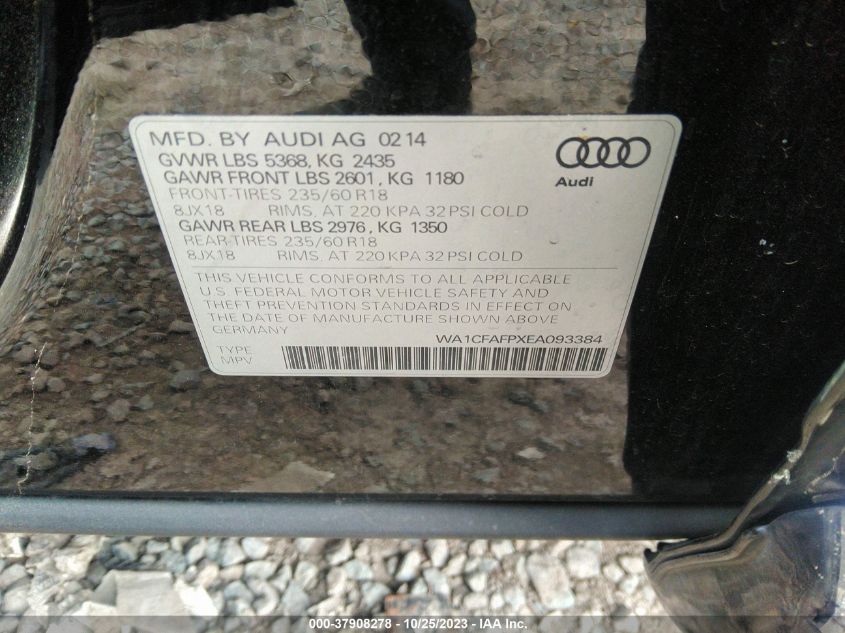 2014 AUDI Q5 PREMIUM - WA1CFAFPXEA093384