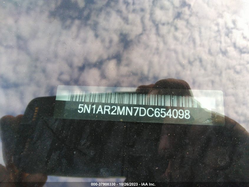 2013 NISSAN PATHFINDER S/SV/SL/PLATINUM - 5N1AR2MN7DC654098