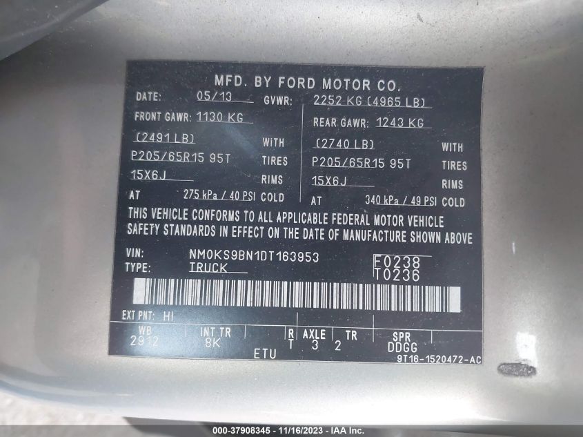 2013 FORD TRANSIT CONNECT WAGON XLT - NM0KS9BN1DT163953
