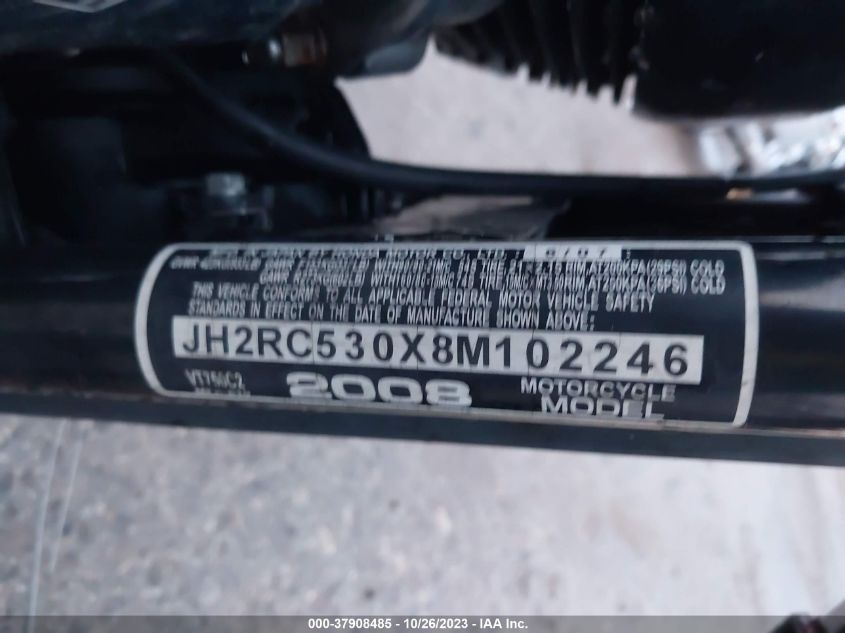 2008 HONDA VT750 C2 - JH2RC530X8M102246