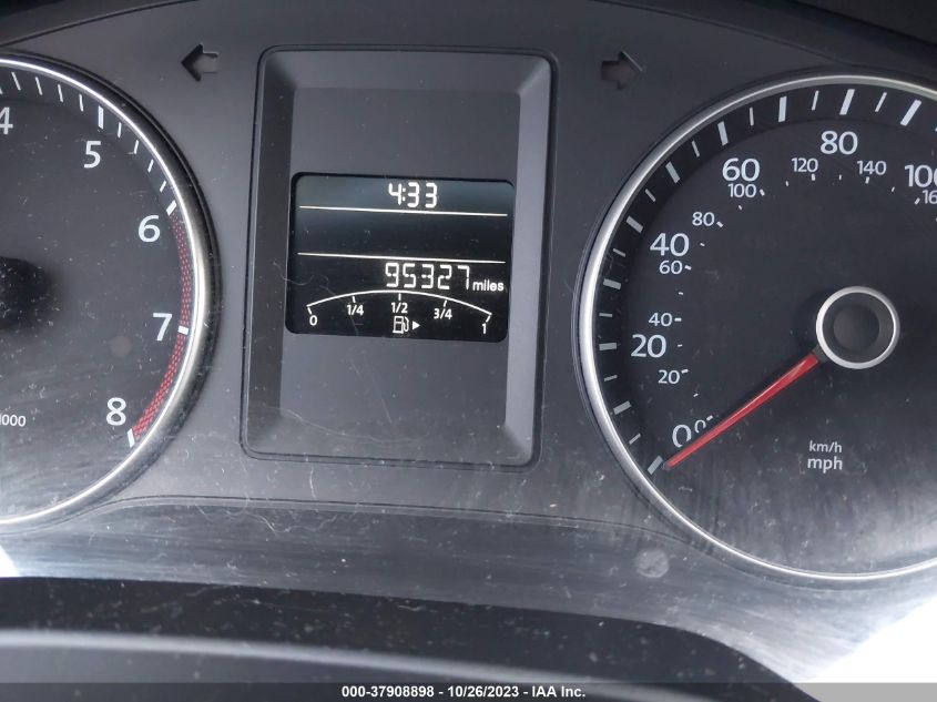 2013 VOLKSWAGEN JETTA SEDAN SE W/CONVENIENCE 3VWDP7AJ7DM309171