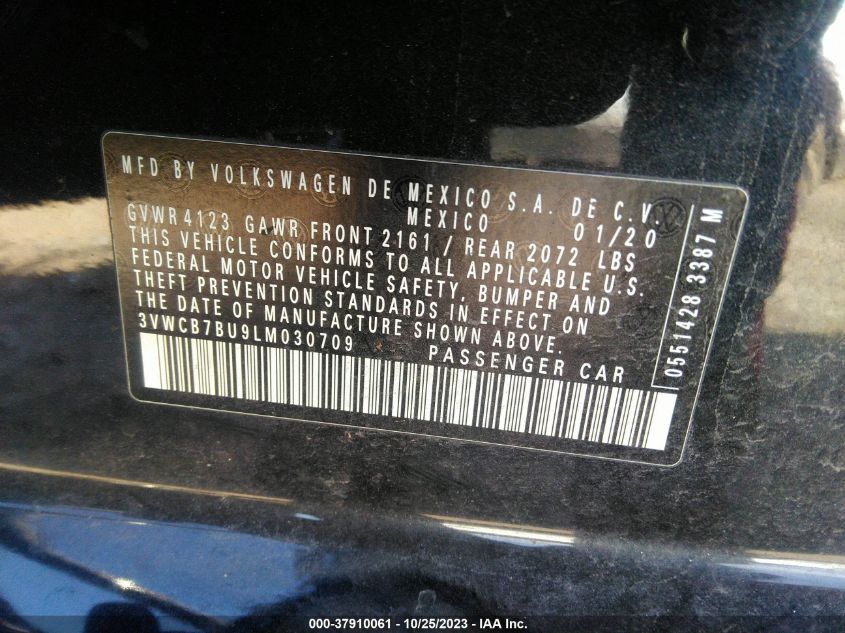 2020 VOLKSWAGEN JETTA S/SE/R-LINE - 3VWCB7BU9LM030709