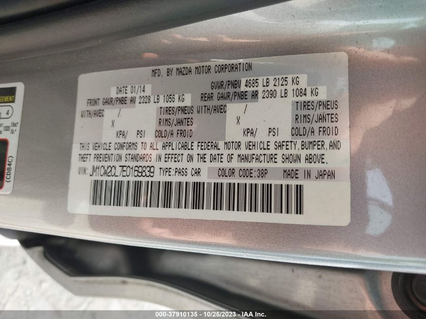 2014 MAZDA MAZDA5 TOURING - JM1CW2CL7E0169839