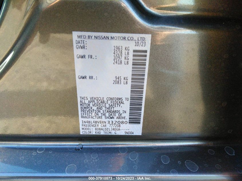 2024 NISSAN ALTIMA 2.5 S - 1N4BL4BV8RN332080
