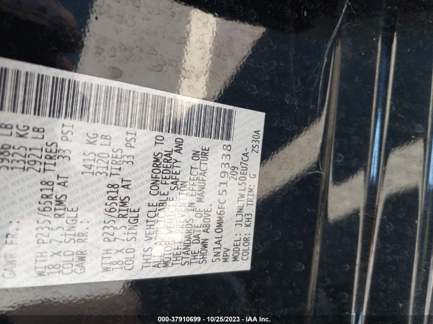 2015 INFINITI QX60 - 5N1AL0MM6FC519338