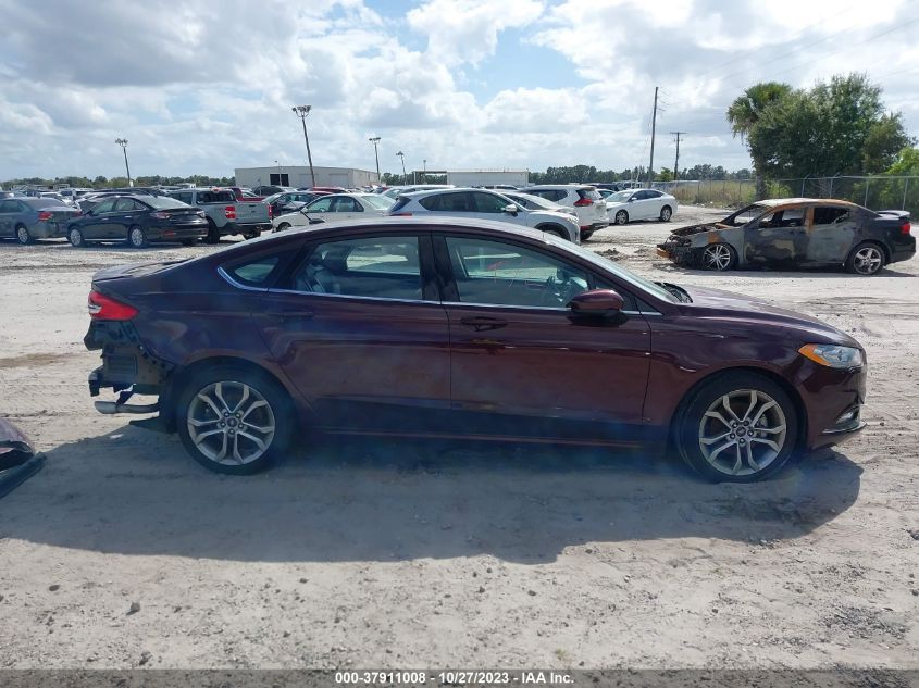 2017 FORD FUSION SE - 3FA6P0H71HR392981